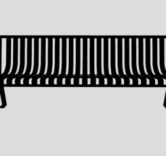 铁艺长凳SU模型下载_sketchup草图大师SKP模型