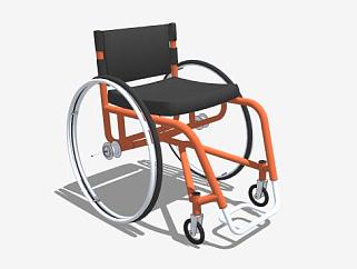 医院<em>轮椅</em>SU模型下载_sketchup草图大师SKP模型