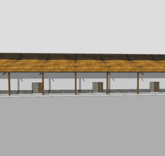 茅草房茅草屋SU模型下载_sketchup草图大师SKP模型