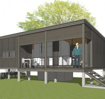 集装箱别墅住宅SU模型下载_sketchup草图大师SKP模型