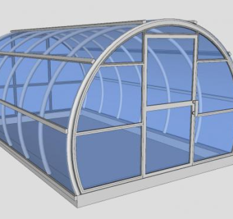 温室大棚阳光房SU模型下载_sketchup草图大师SKP模型