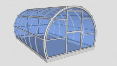 温室大棚阳光房SU模型下载_sketchup草图大师SKP模型