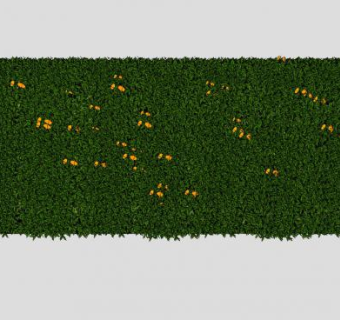 绿色绿植墙SU模型下载_sketchup草图大师SKP模型