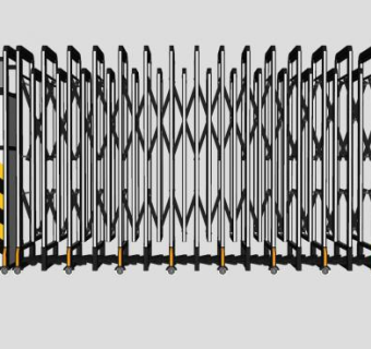 电动伸缩门SU模型下载_sketchup草图大师SKP模型