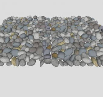 鹅卵石石子路sketchup模型下载_sketchup草图大师SKP模型