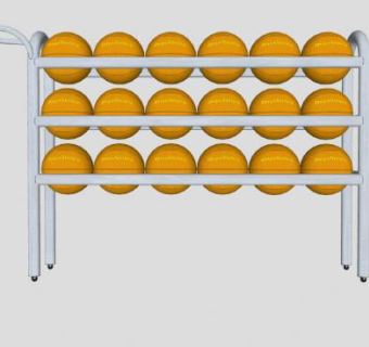 篮球架置放架SU模型下载_sketchup草图大师SKP模型