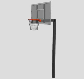 篮球架SU模型下载_sketchup草图大师SKP模型