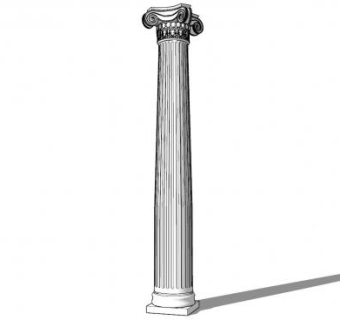 罗马柱柱帽SU模型下载_sketchup草图大师SKP模型