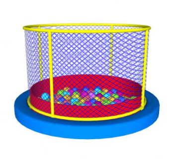 带网的圆形海洋球SU模型下载_sketchup草图大师SKP模型