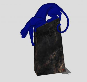 猎豹子雕塑SU模型下载_sketchup草图大师SKP模型