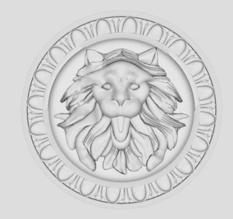 狮子头欧式构件SU模型下载_sketchup草图大师SKP模型