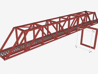 铁路大桥桥梁SU模型下载_sketchup草图大师SKP模型