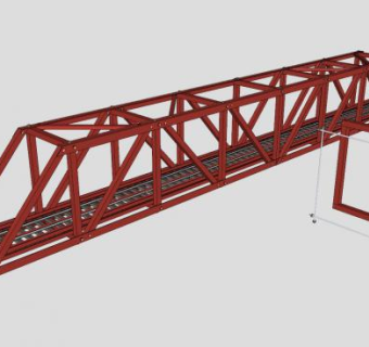 铁路大桥桥梁SU模型下载_sketchup草图大师SKP模型