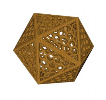 多面体雕塑SU模型下载_sketchup草图大师SKP模型