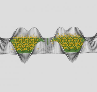 现代创意花坛花圃SU模型下载_sketchup草图大师SKP模型