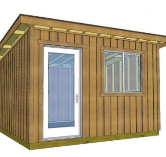 小木屋建筑SU模型下载_sketchup草图大师SKP模型