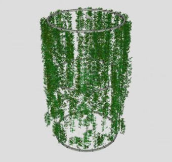 爬藤植物景观架SU模型下载_sketchup草图大师SKP模型
