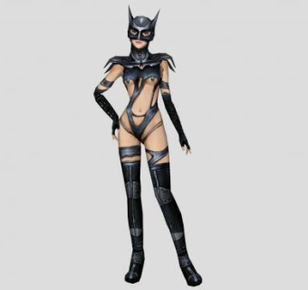 美女蝙蝠侠SU模型下载_sketchup草图大师SKP模型