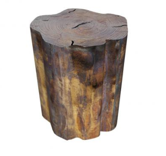 年轮木墩SU模型下载_sketchup草图大师SKP模型