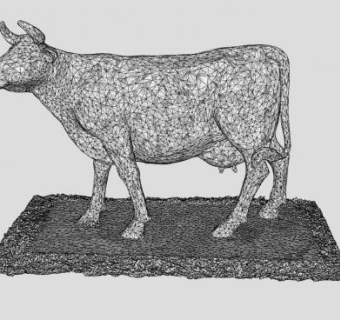 石牛雕塑SU模型下载_sketchup草图大师SKP模型