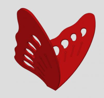 蝴蝶雕塑小品SU模型下载_sketchup草图大师SKP模型