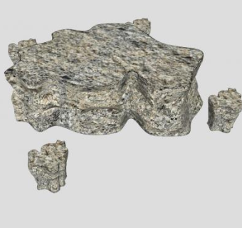 景观小品石桌石凳SU模型下载_sketchup草图大师SKP模型