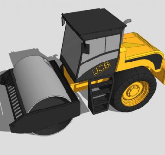 压路机机器模型_su模型下载 草图大师模型_SKP模型