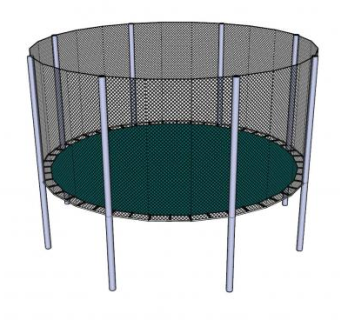 游乐设备蹦床SU模型下载_sketchup草图大师SKP模型