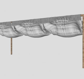 现代布艺棚架SU模型下载_sketchup草图大师SKP模型