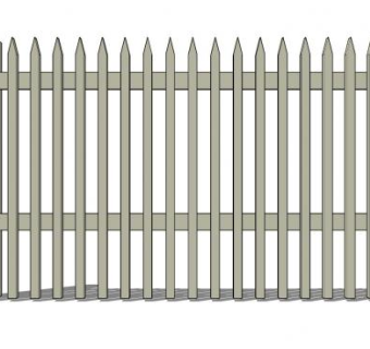 花园栅栏SU模型下载_sketchup草图大师SKP模型