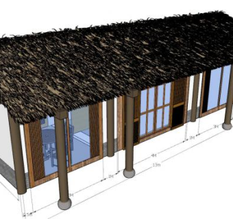 稻草茅草屋SU模型下载_sketchup草图大师SKP模型