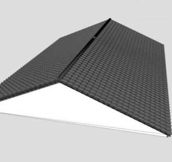房顶屋顶瓦片SU模型下载_sketchup草图大师SKP模型