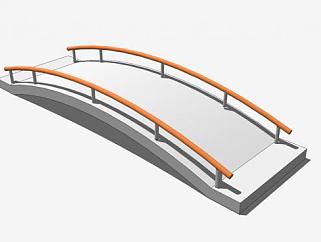 小型弧形<em>拱桥</em>SU模型下载_sketchup草图大师SKP模型