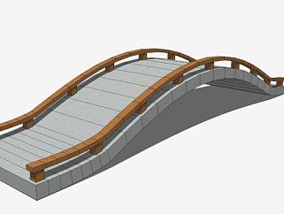 小型弧形石<em>拱桥</em>SU模型下载_sketchup草图大师SKP模型