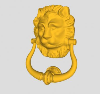 兽头门环SU模型下载_sketchup草图大师SKP模型