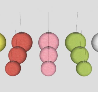 日式灯笼装饰SU模型下载_sketchup草图大师SKP模型