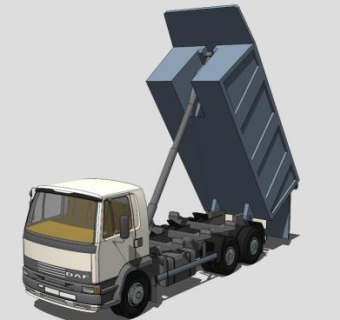 重型运输车辆SU模型下载_sketchup草图大师SKP模型