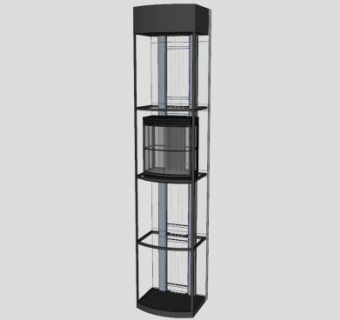 观光电梯SU模型下载_sketchup草图大师SKP模型