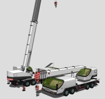 灰色起重机SU模型下载_sketchup草图大师SKP模型