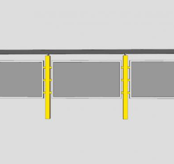 常见的宣传栏SU模型下载_sketchup草图大师SKP模型