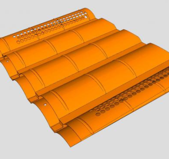 琉璃瓦瓦片SU模型下载_sketchup草图大师SKP模型