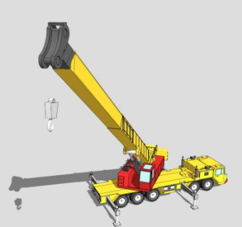 起重机械大型吊车SU模型下载_sketchup草图大师SKP模型