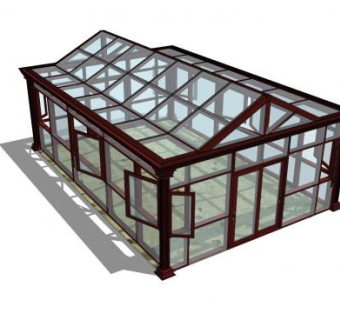 简单的阳光房SU模型下载_sketchup草图大师SKP模型