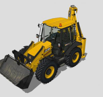 装载机铲车工程车辆SU模型下载_sketchup草图大师SKP模型