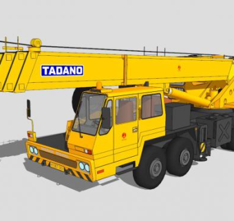 工程车辆吊车SU模型下载_sketchup草图大师SKP模型