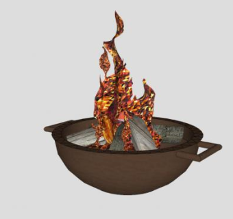 火盆SU模型下载_sketchup草图大师SKP模型