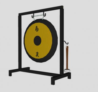 日式锣鼓SU模型下载_sketchup草图大师SKP模型