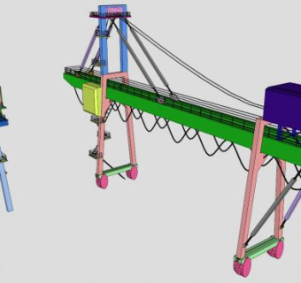 塔吊起重机SU模型_su模型下载 草图大师模型_SKP模型