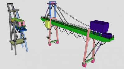 塔吊起重机SU模型_su模型下载 草图大师模型_SKP模型