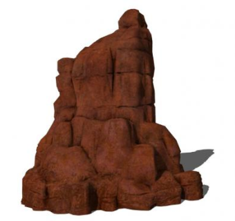 置石假山石SU模型下载_sketchup草图大师SKP模型